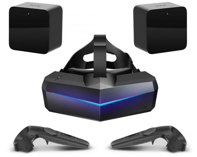 Очки виртуальной реальности Pimax 5K Plus c контроллерами и базовыми станциями Steam Vive 1.0
